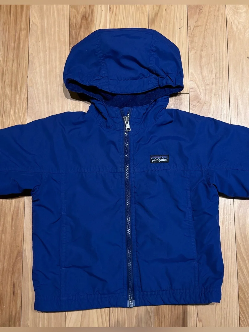 Patagonia Infant/Toddler Hooded Windbreaker Jacket - Blue